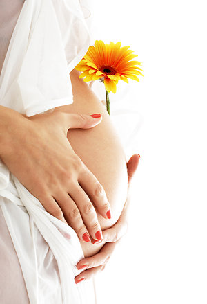 Maternity Reflexology. Pregnancy Bump